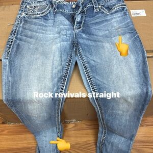 Rock Revival Women's Light Blue Straight Leg Jeans